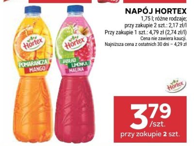 Napój Hortex pomarańcza-mango, arbuzowa promocja w Stokrotka