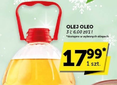 Olej Oleo rzepakowy promocja w Groszek