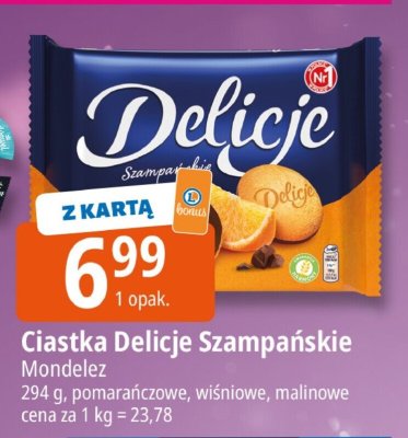 Ciastka Delicje Szampańskie promocja w Leclerc