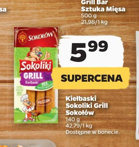 Kiełbaski grill Sokołów sokoliki promocja