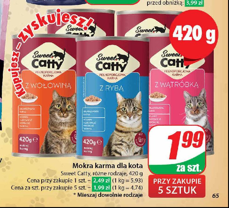 Karma dla kota z kurczakiem Sweet catty promocja