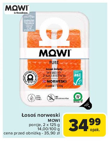 Łosoś porcje Mowi promocja