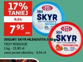 Jogurt truskawkowy Mlekovita sba skyr promocja