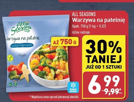 Warzywa na patelnię kalifornijskie All seasons promocja