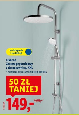 Zestaw prysznicowy z deszczownicą, XXL promocja w Lidl