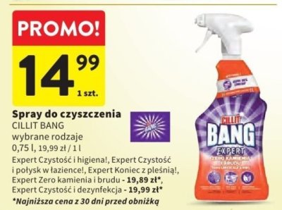 Spray do czyszczenia CILLIT BANG wybrane rodzaje promocja w Intermarche