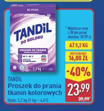 Proszek do prania classic kolor Tandil promocja