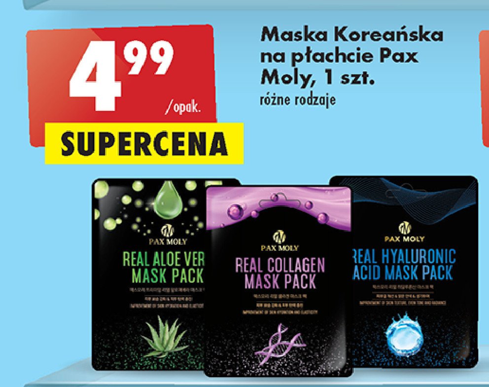 Maska real collagen PAX MOLY promocje