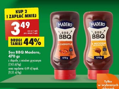 Sos bbq z miodem gryczanym Madero promocja