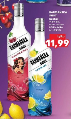 Koktajl shot szalona wiśnia promocja w Kaufland