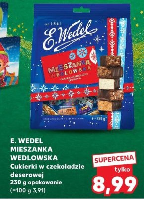 Mieszanka wedlowska Cukierki w czekoladzie eleganckie E.Wedel 230g promocja w Kaufland