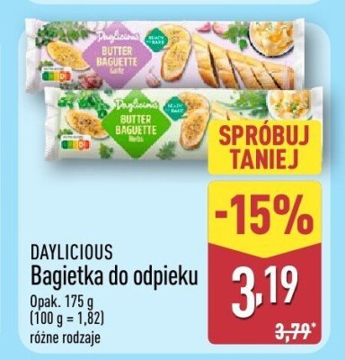 Bagietka do odpieku różne rodzaje promocja w Aldi
