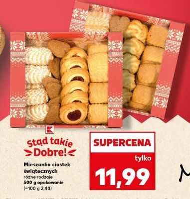 Ciastka świąteczne mieszanka różne rodzaje 500 g promocja w Kaufland