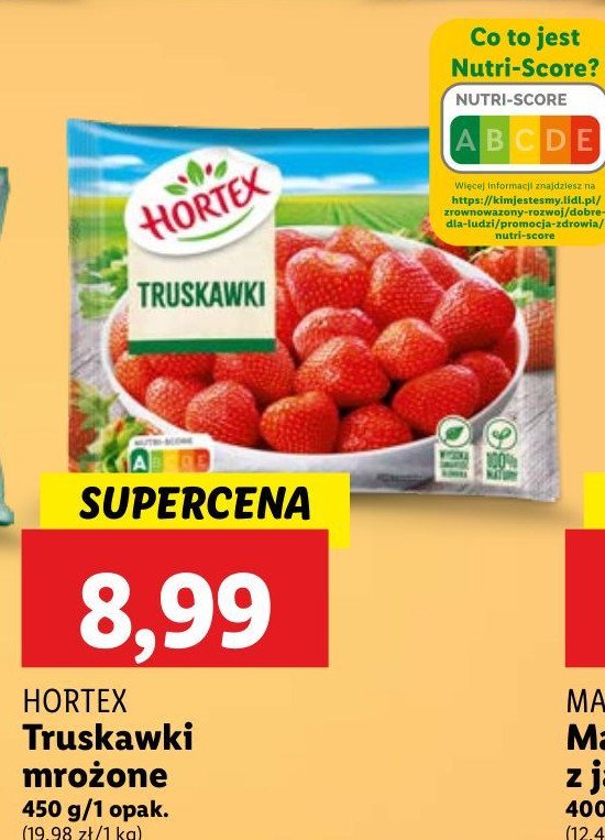 Truskawki bez szypułek Hortex promocja