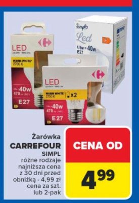Żarówka led e27 40w Simpl promocja