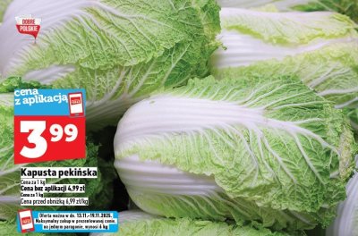 Kapusta pekińska promocja w TOPAZ