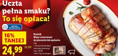 Mięso sznurowane do pieczenia lub wędzona Rzeźnik promocja w Lidl