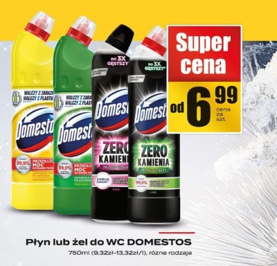Płyn lub żel do WC DOMESTOS różne rodzaje promocja w Supeco