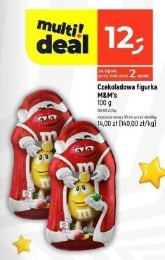 Czekoladowa figurka M&M's promocja w Dealz