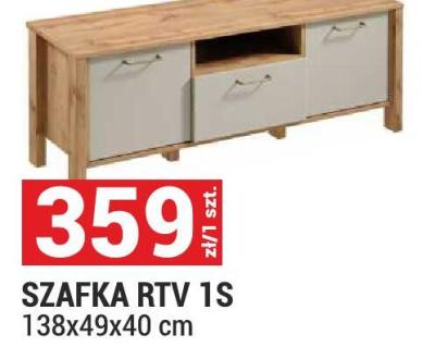 SZAFKA RTV 1S 138x49x40 cm promocja w Merkury Market