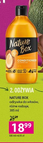 Odżywka do włosów z olejem kokosowym Nature box promocja