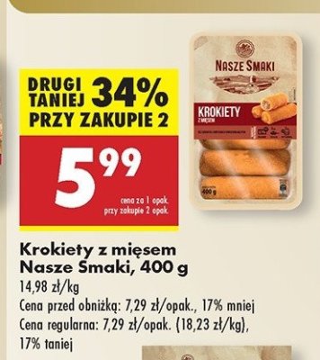 Krokiety mięsne Nasze smaki promocja