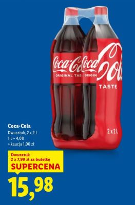 Napój Coca-Cola Dwusztak promocja w Lidl