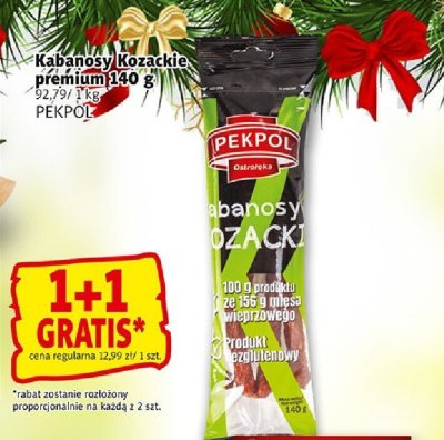 Kabanosy kozackie premium 100 g PEKPOL promocja w Prim Market