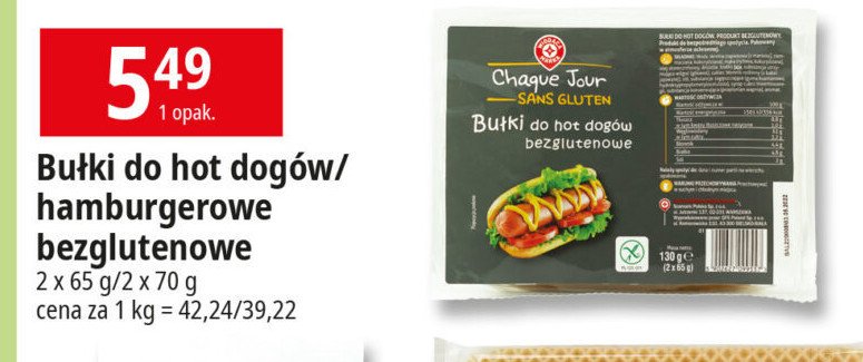 Bułki do hot dogów Wiodąca marka chaque jour promocja w Leclerc