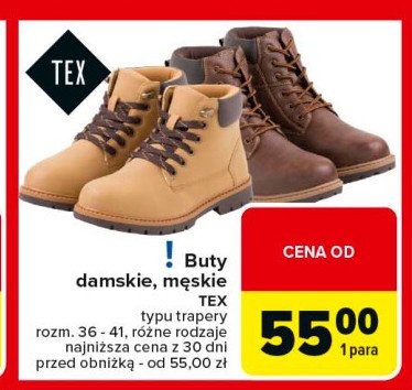 Trapery damskie Tex promocja w Carrefour