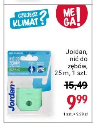 Nić dentystyczna expanding 25 m Jordan promocja