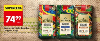 Kawa ziarnista Origins Uganda & Kenya 1 kg promocja w Biedronka