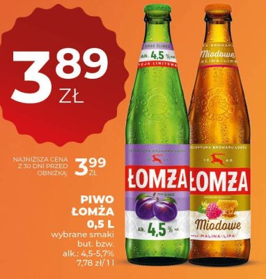 Piwo Łomża 0,5 L wybrane smaki promocja w Duży Ben