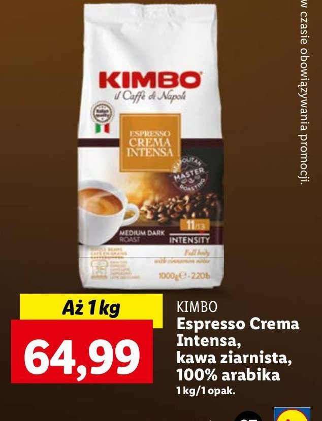 Kawa Kimbo espresso crema intensa promocja