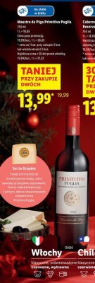 Wino Maestro de Pigo Primitivo Puglia promocja w Lidl