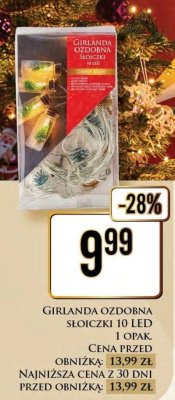 Girlanda ozdobna słoiczki 10 LED promocja w Dino