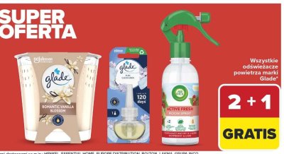 Wszystkie odświeżacze powietrza marki Glade promocja w Carrefour