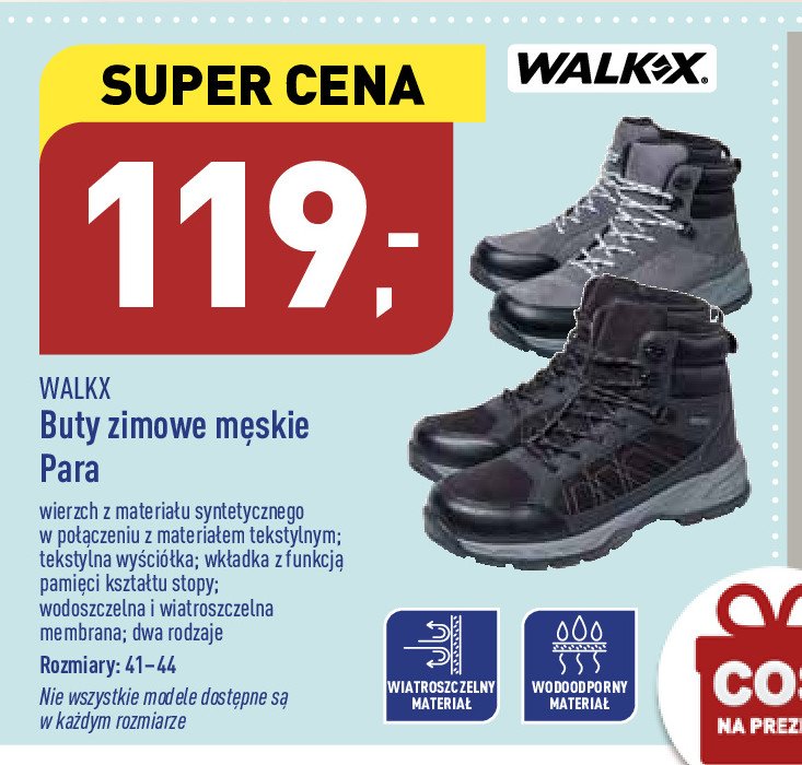 Buty męskie zimowe ocieplane 41-44 Walkx promocja