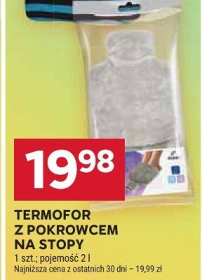 Termofor z pokrowcem na stopy 1 szt., pojemność 2 l Stokrotka promocja w Stokrotka