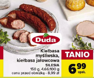 Kiełbasa jałowcowa Silesia duda promocja w Carrefour Market