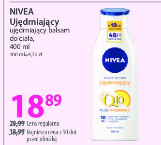 Balsam do ciała ujędrniający Nivea promocja