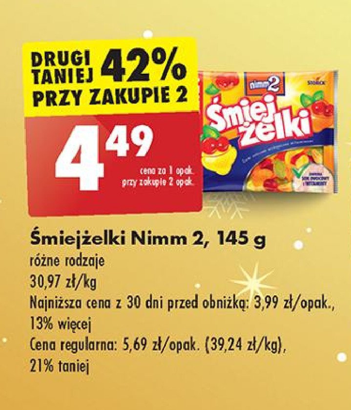 Żelki Nimm2 śmiejżelki promocja w Biedronka