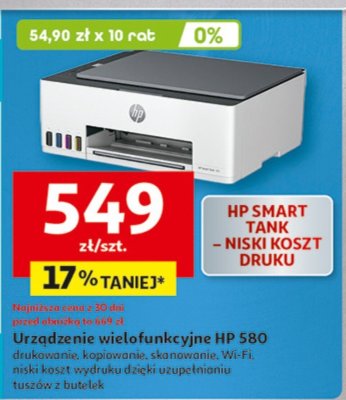 Urządzenie wielofunkcyjne HP 580 promocja w Auchan