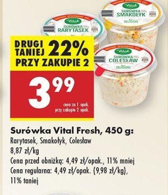 Surówka colesław Vital fresh promocja