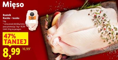 Kaczka - tuszka promocja w Lidl