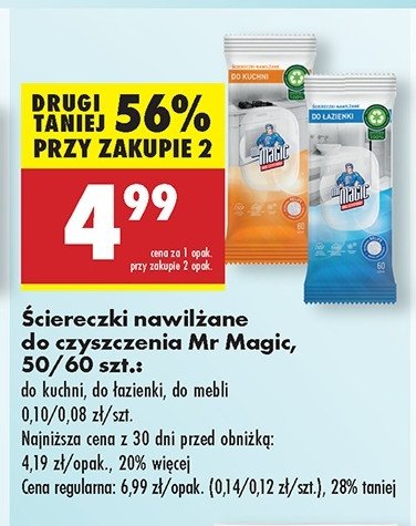 Chusteczki do mebli Mr magic promocja