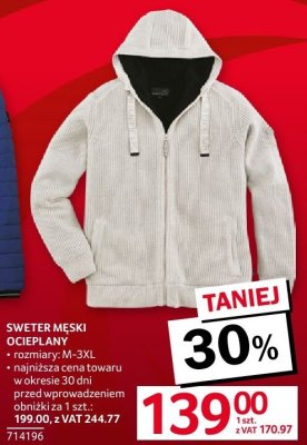 Sweter m臋ski promocja w Selgros