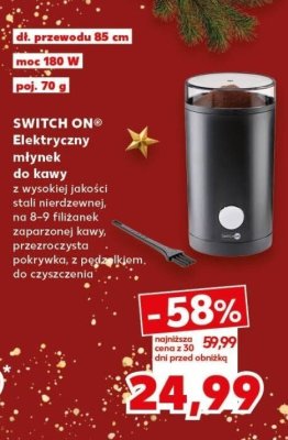 Młynek do kawy elektryczny promocja w Kaufland