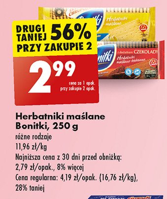 Herbatniki maślano-kakaowe Bonitki promocja