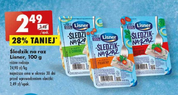 Śledzik na raz pikantny Lisner śledzik na raz promocja